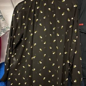 Long sleeve french colar blouse